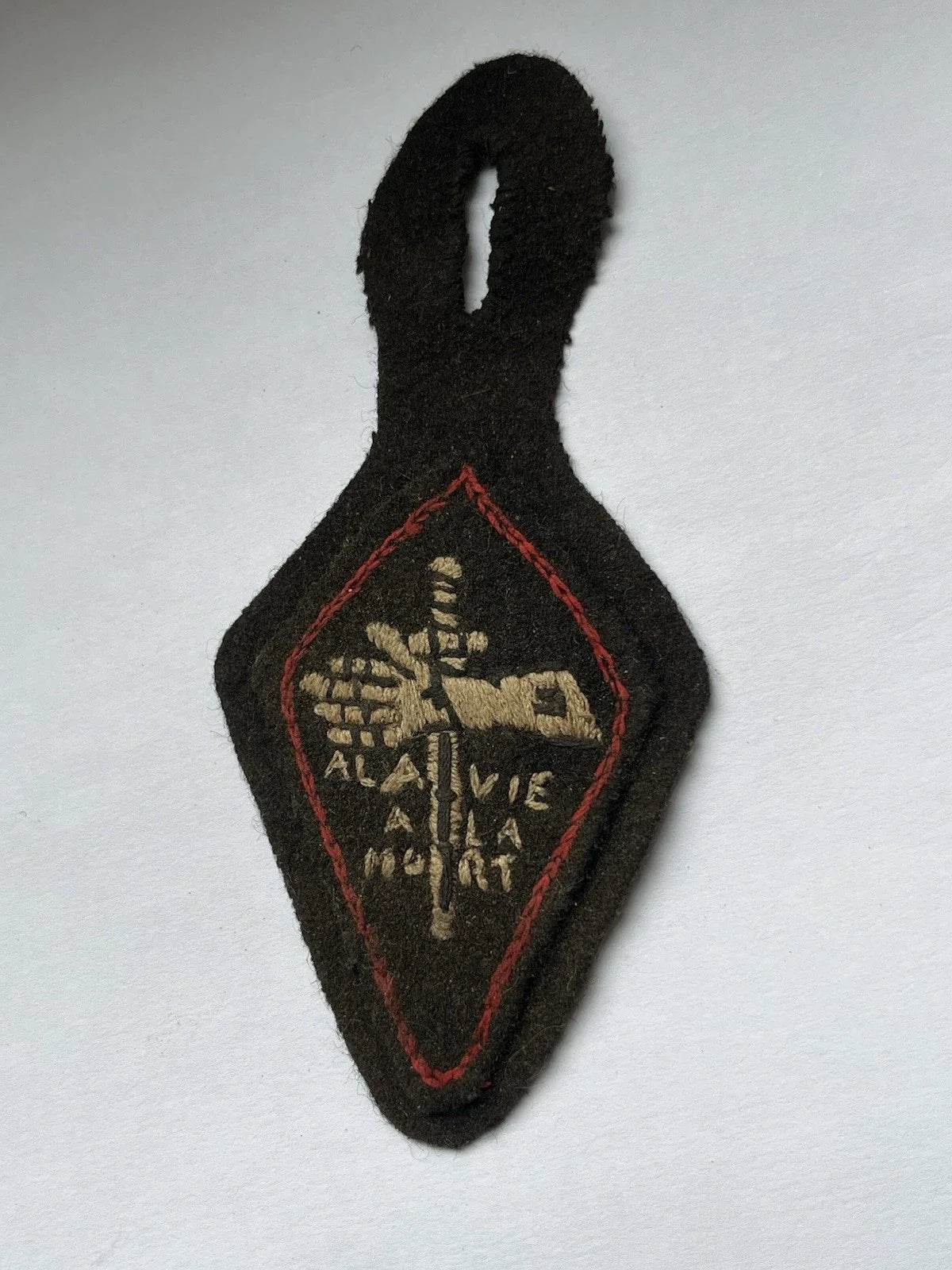 Insigne Badge Commando Ponchardier Parachutiste SASB Indochine Extrême Orient