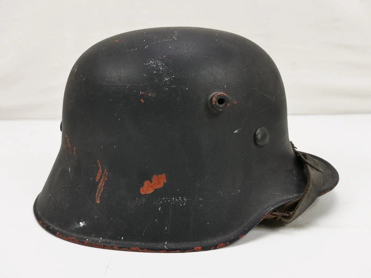 Authentique Casque acier original M16 ET66 (1er guerre mondiale) pompiers complet, avec décalcomanie