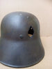 Casque en acier M16, Battlefield Damage, nom de porteur, Qualmann, ET66, original
