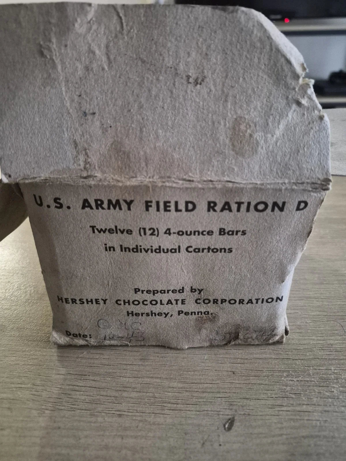 D ration US Ww2 10/43 Lot 274