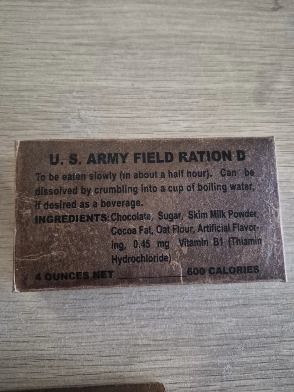 D ration US Ww2 10/43 Lot 274