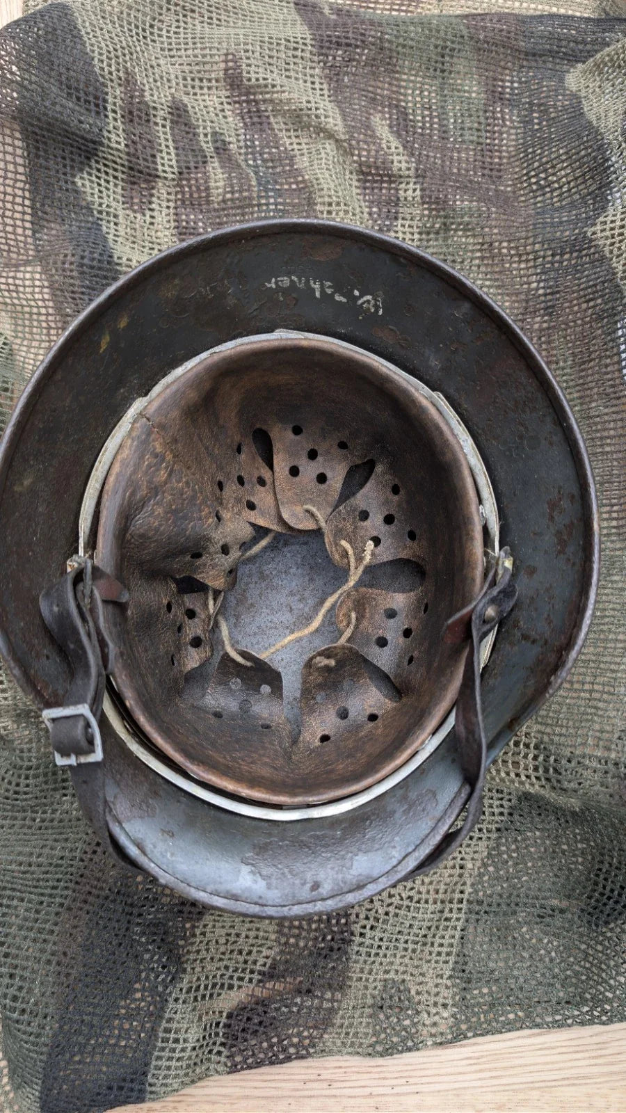 Authentique casque allemand ww2