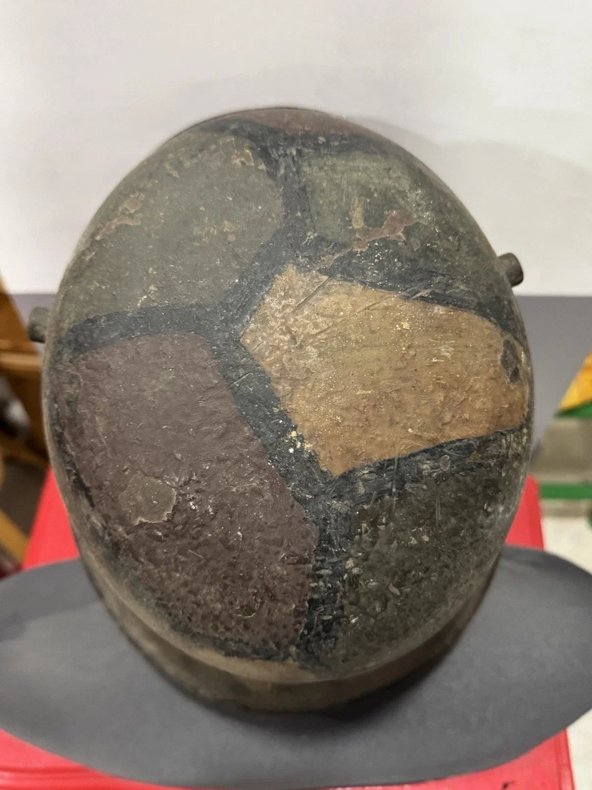 Casque allemand Stahlhelm M1916 avec camouflage 'Mimikry WW1