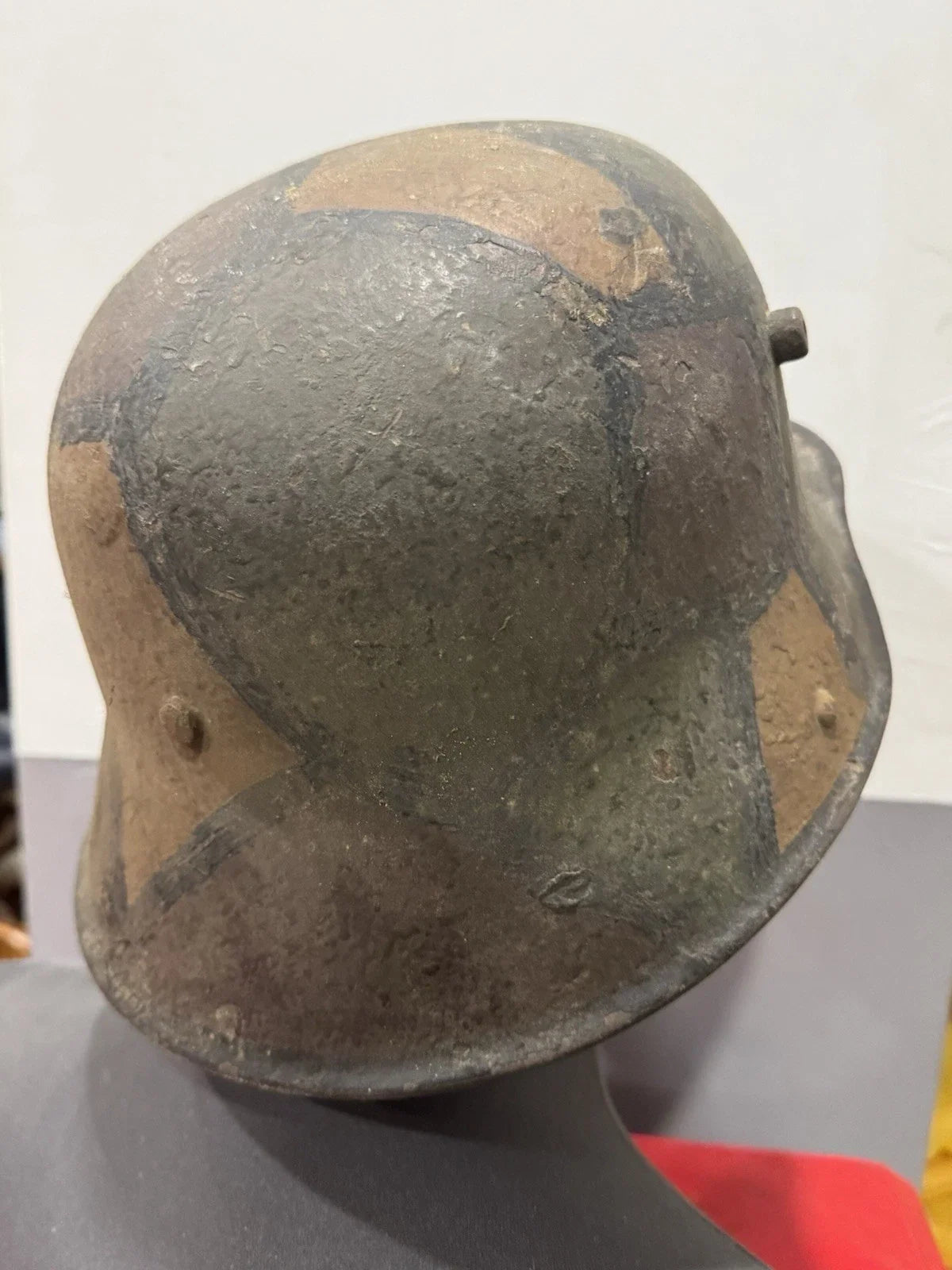 Casque allemand Stahlhelm M1916 avec camouflage 'Mimikry WW1