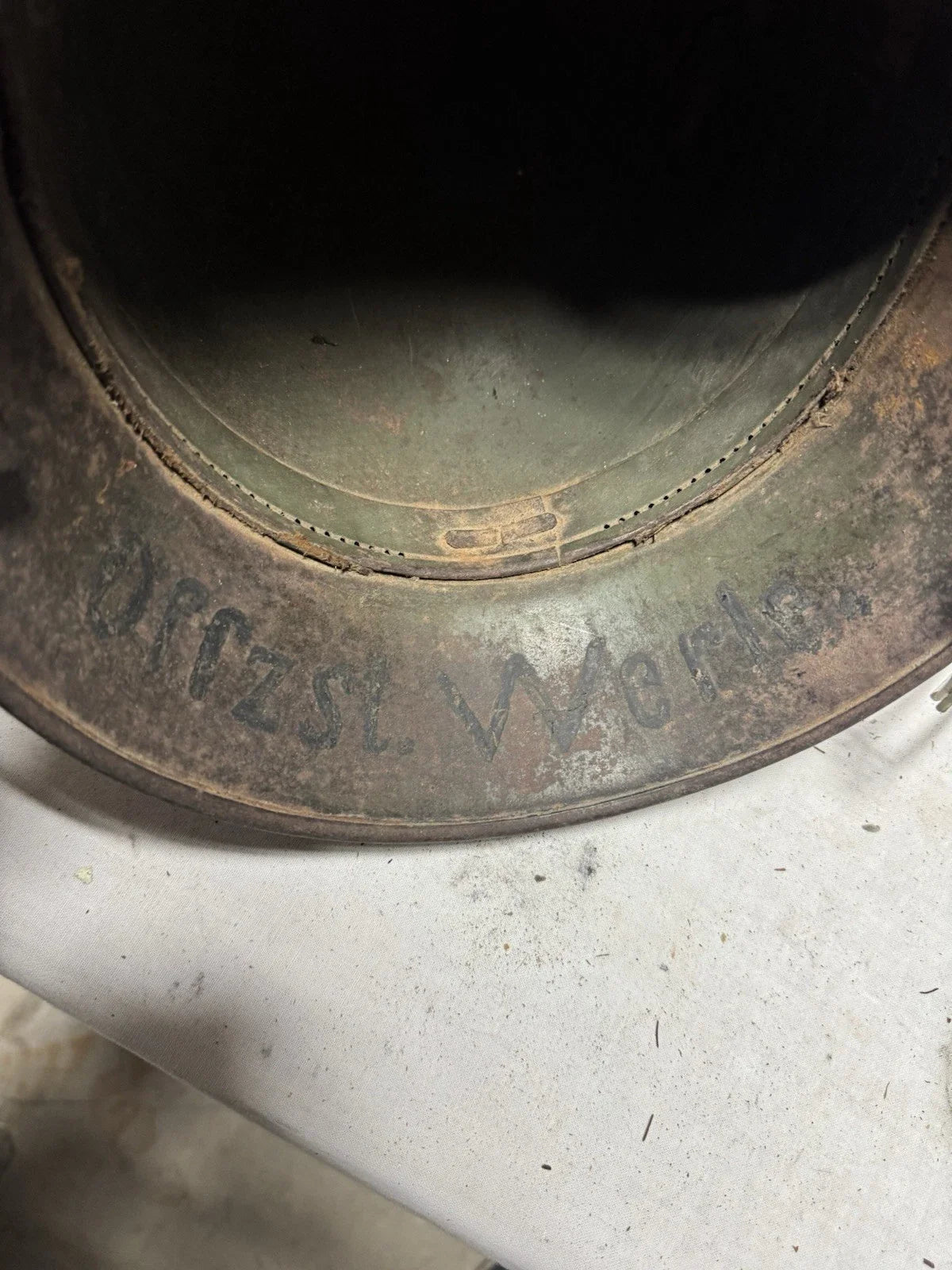 Casque allemand Stahlhelm M1916 avec camouflage 'Mimikry WW1