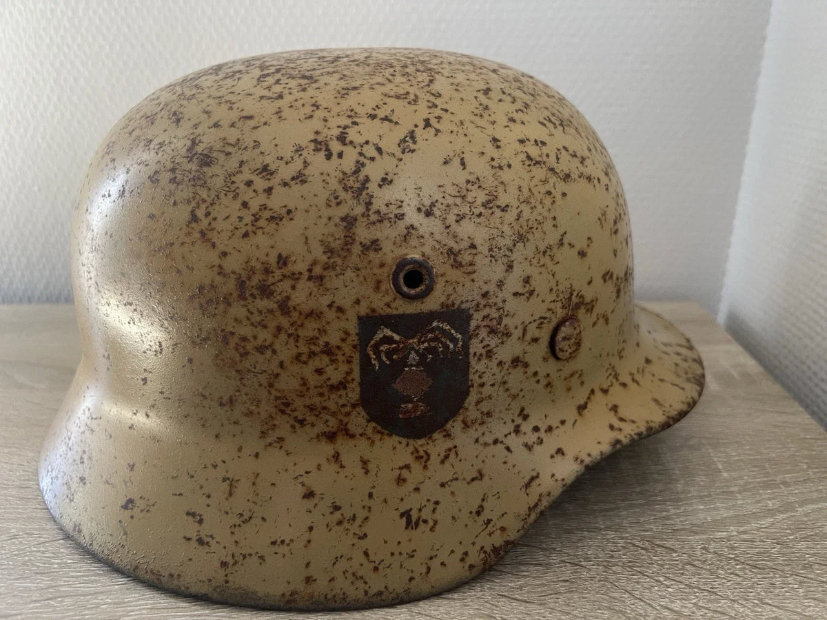 Casque allemand, Stahlhelm Afrikakorps, Wehrmacht, German Helmet, original