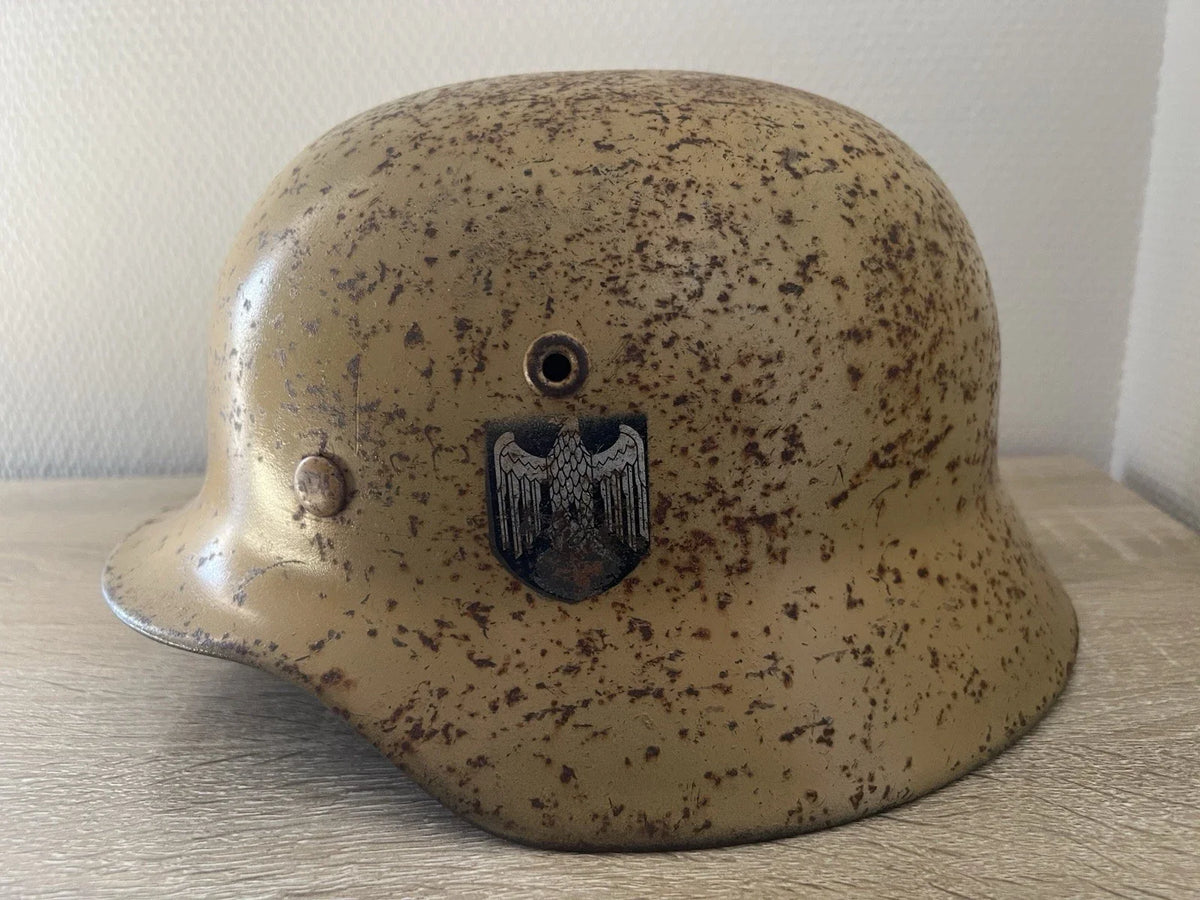 Casque allemand, Stahlhelm Afrikakorps, Wehrmacht, German Helmet, original