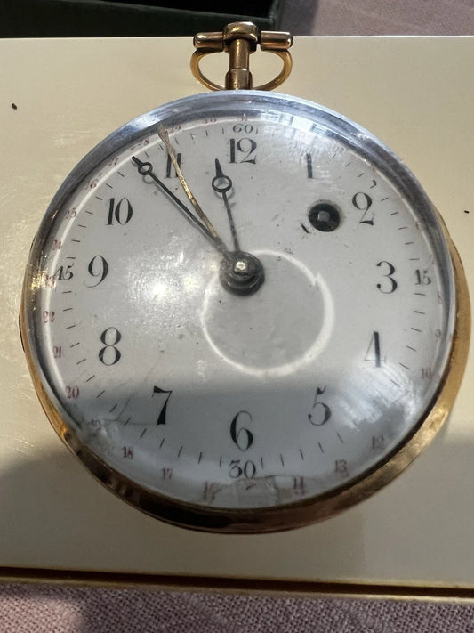 Montre à gousset ancienne en or avec complication