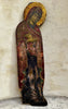 Tableau Ancien Portrait Vierge Marie en Prière Peinture Religieuse Icône s/ Bois