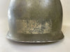 US WW2 - Casque M1 pattes fixes - Barre ETO Follow me - 100% original 2nd guerre