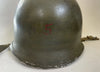 US WW2 - Casque M1 pattes fixes - Barre ETO Follow me - 100% original 2nd guerre