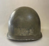 US WW2 - Casque M1 pattes fixes - Barre ETO Follow me - 100% original 2nd guerre