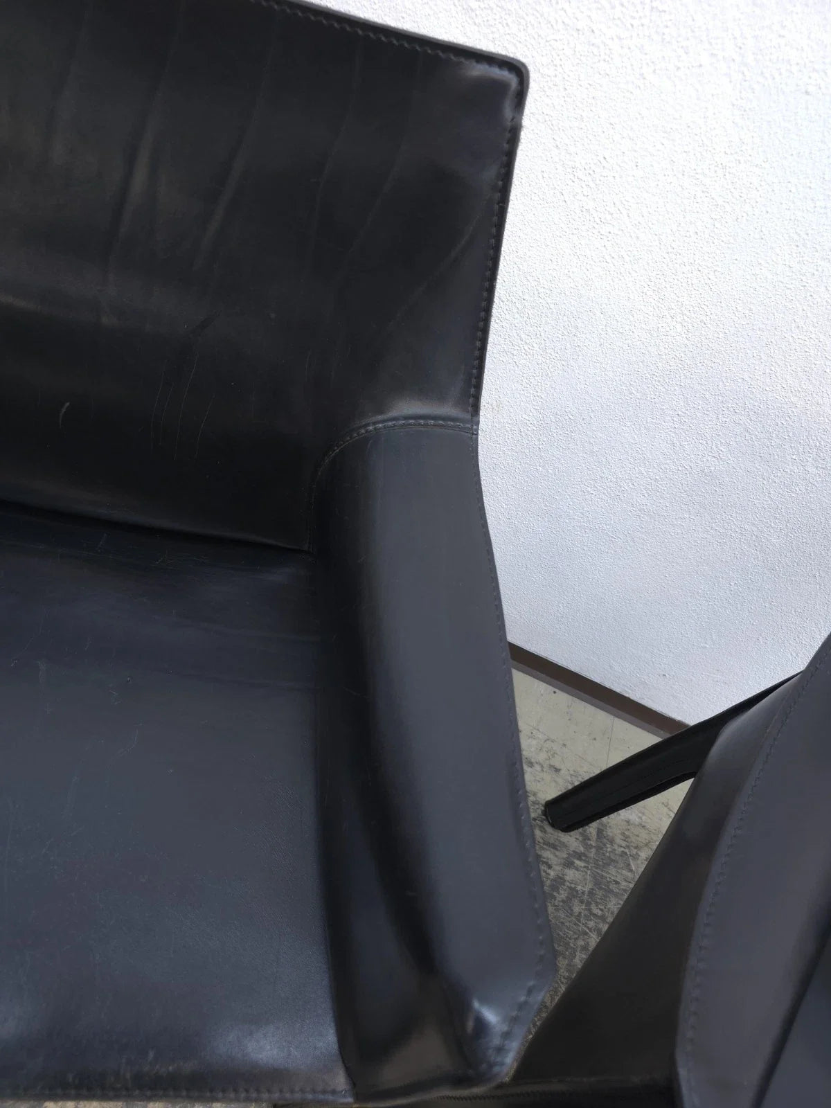 Cassina Cab 413 Chairs noir Bellini chaise en cuir chaise design chaise de salle à manger