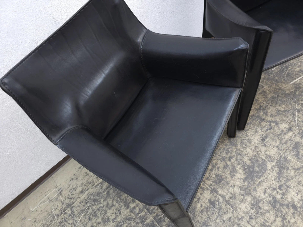 Cassina Cab 413 Chairs noir Bellini chaise en cuir chaise design chaise de salle à manger