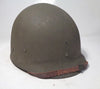Authentique Casque américain US WW2, fab. Avril 1944, jonc avant, liner Firestone, nominatif