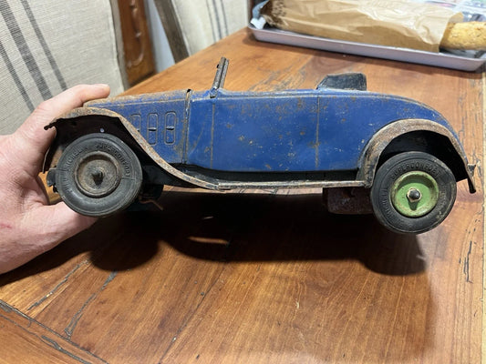 RARE JOUET VOITURE EN TOLE AUTOMOBILE MÉCANIQUE ANDRÉ CITROËN MADE IN FRANCE