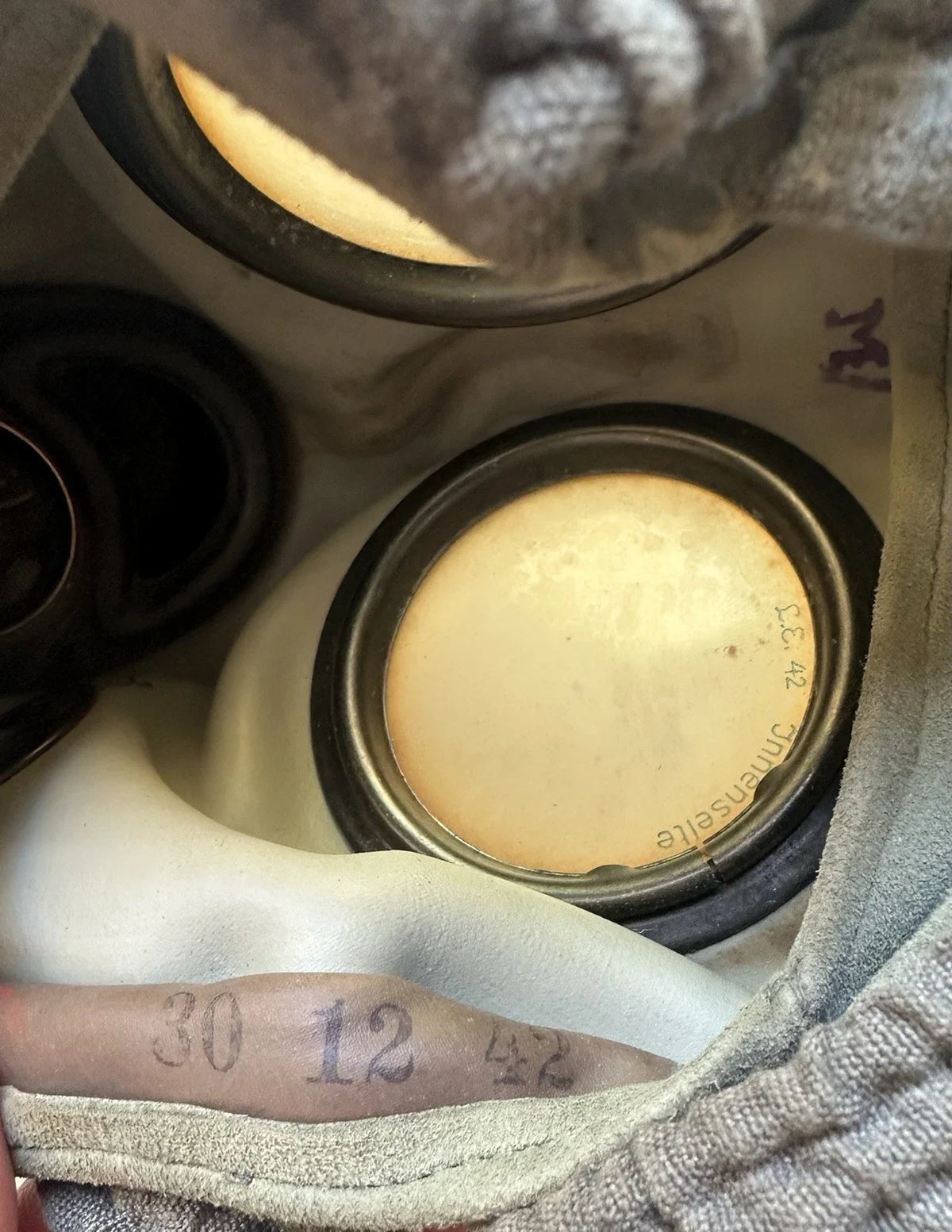 Authentique Masque à gaz allemand ww2