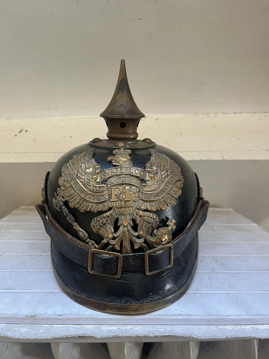 Casque à pointe,spiked helmet,pickelhaube, Prusse Waterloo