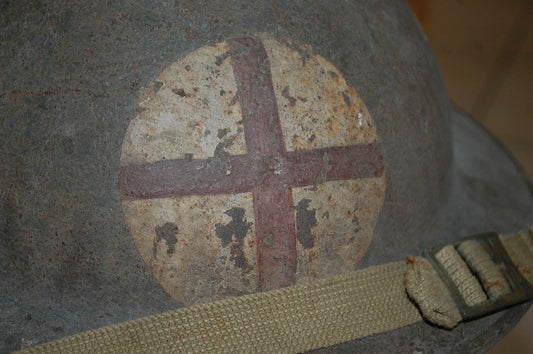 Authentique mk2 british helmet casque d'infirmer anglais 2 guerre