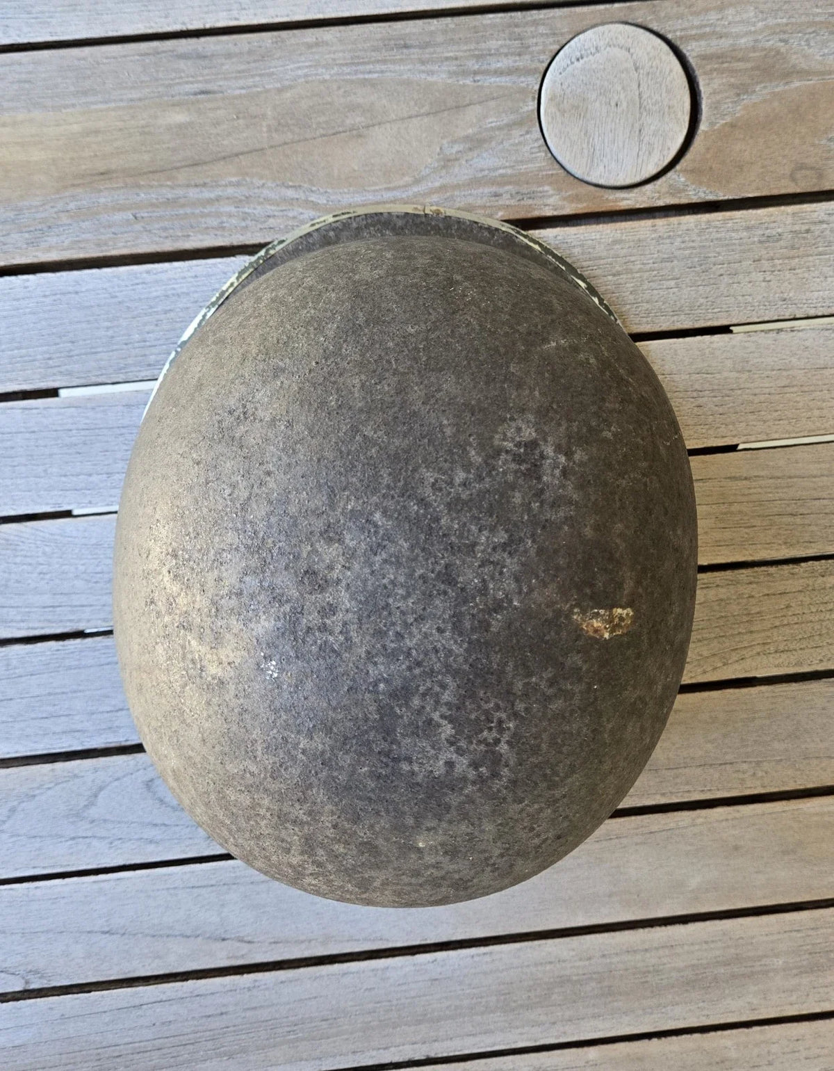 Authentique Casque US M1 ww2 de sergent à pattes fixes