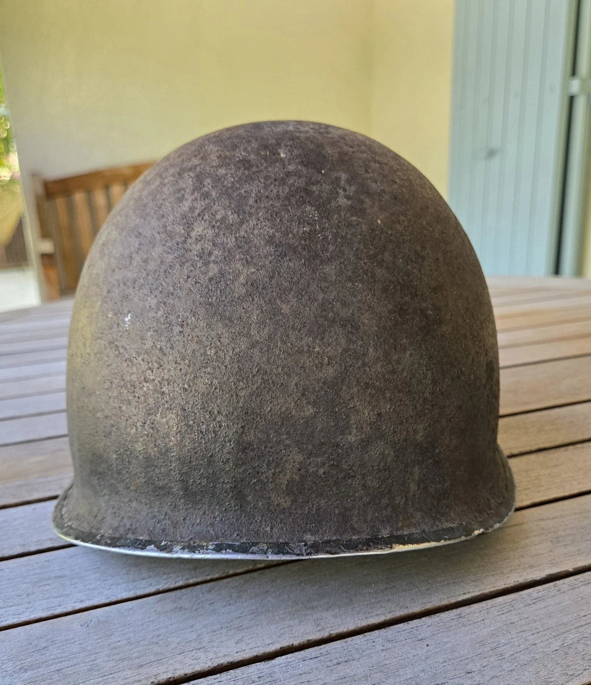 Authentique Casque US M1 ww2 de sergent à pattes fixes