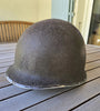 Authentique Casque US M1 ww2 de sergent à pattes fixes