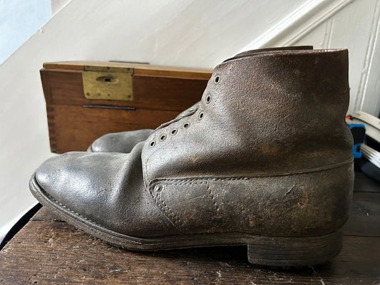 Brodequins 17 1917 poilu ww1 ww2 France 40 cuir no casque