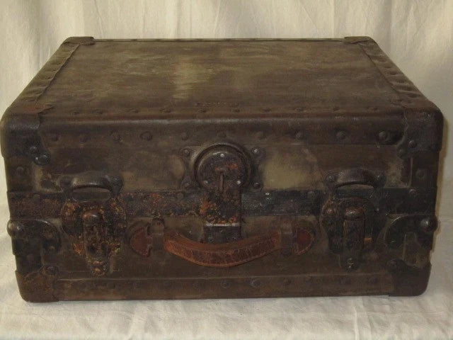 Ancienne Malle Valise Belber US militaire WW1