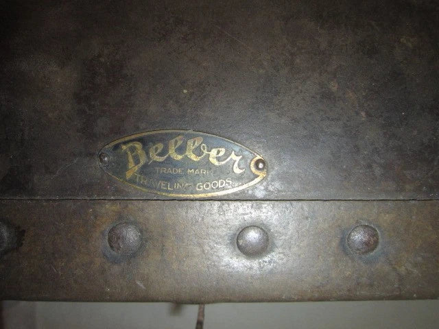 Ancienne Malle Valise Belber US militaire WW1