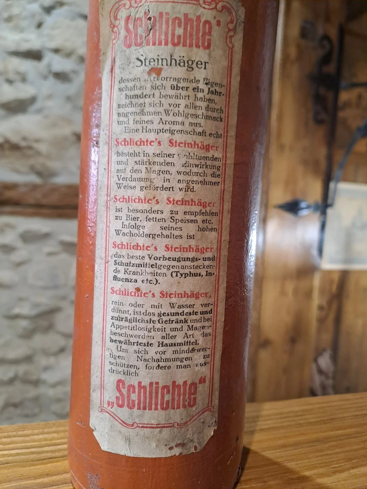 Bouteille Eau De Vie Allemand Ww1