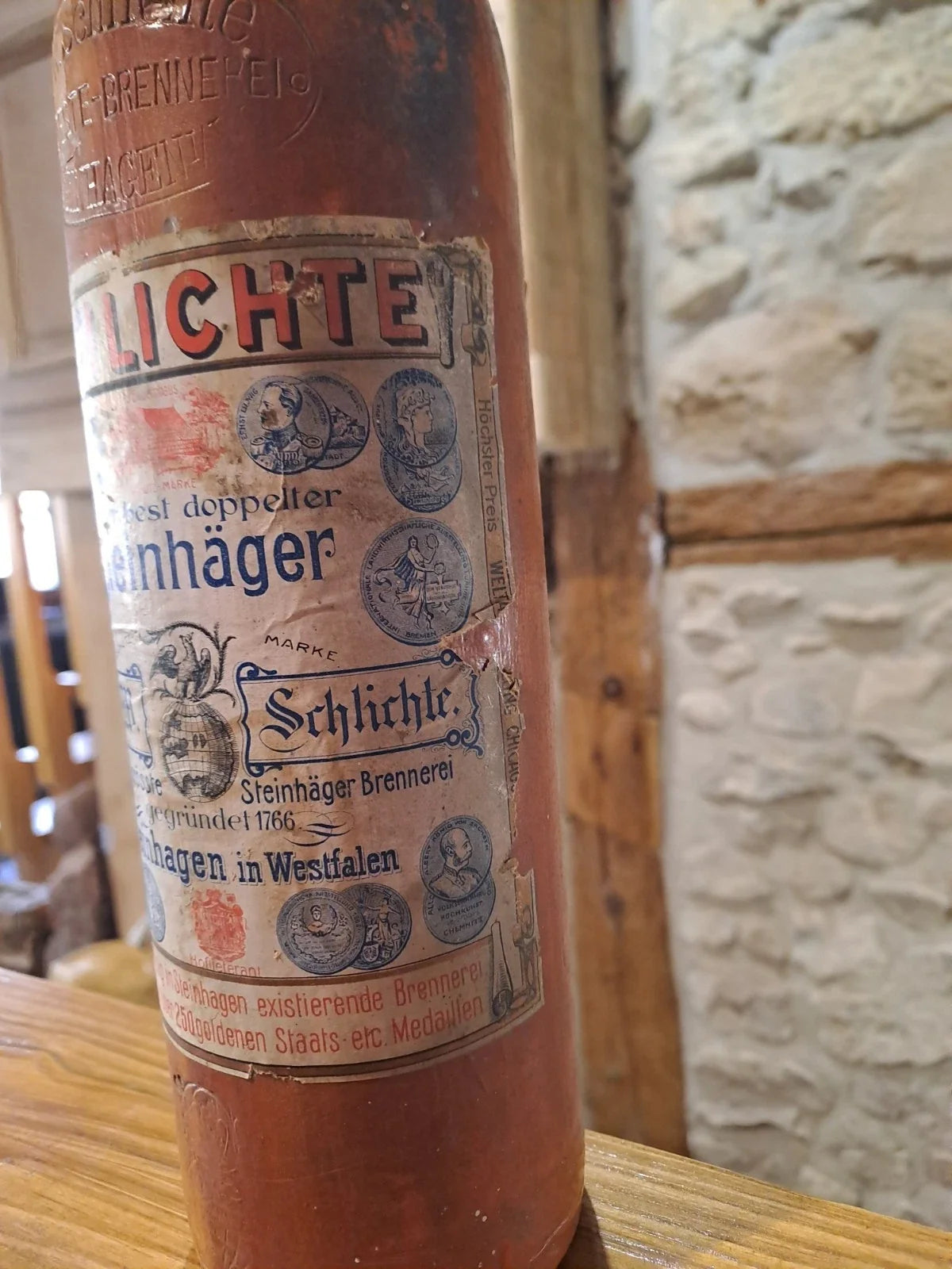Bouteille Eau De Vie Allemand Ww1