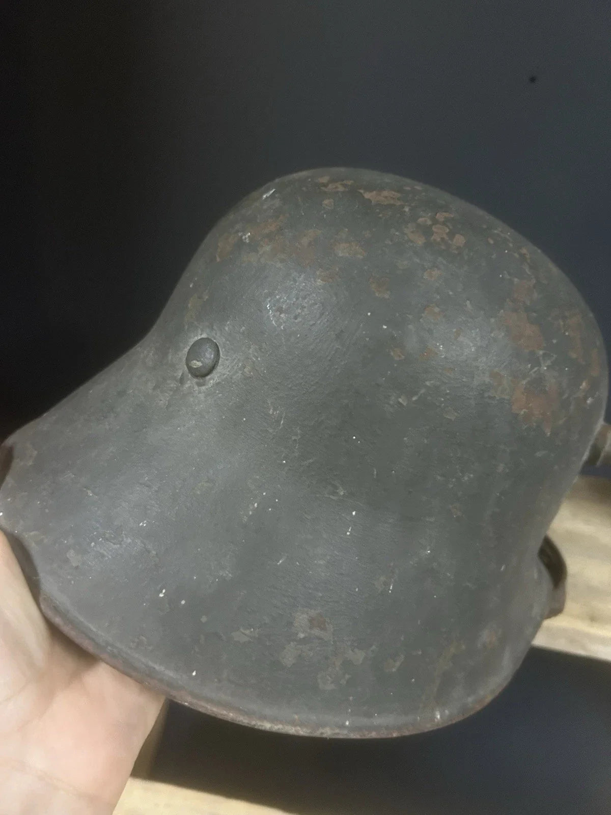 Authentique Casque Allemand Modèle 16 German Helmet Marquage Complet tout Origine