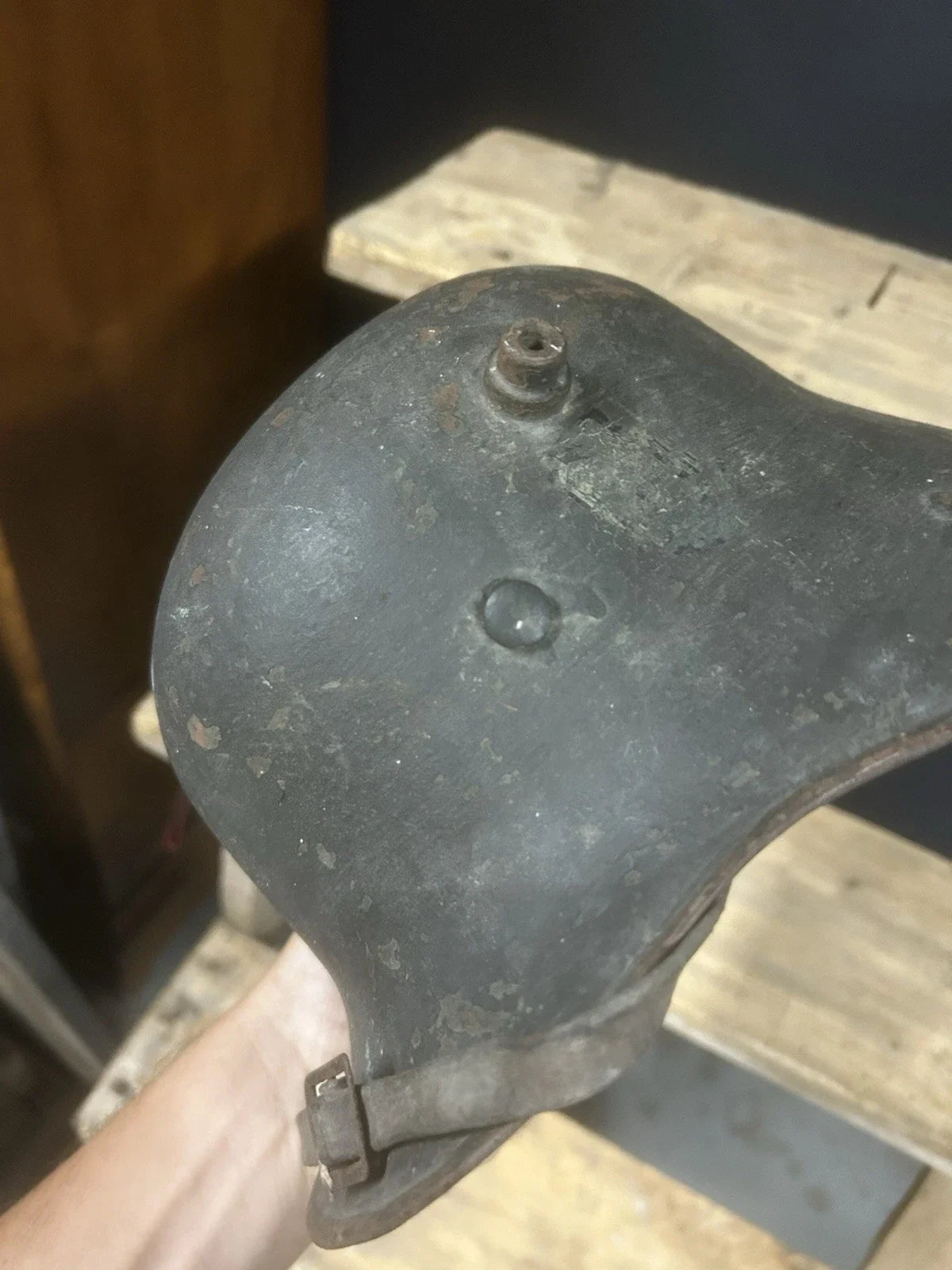 Authentique Casque Allemand Modèle 16 German Helmet Marquage Complet tout Origine