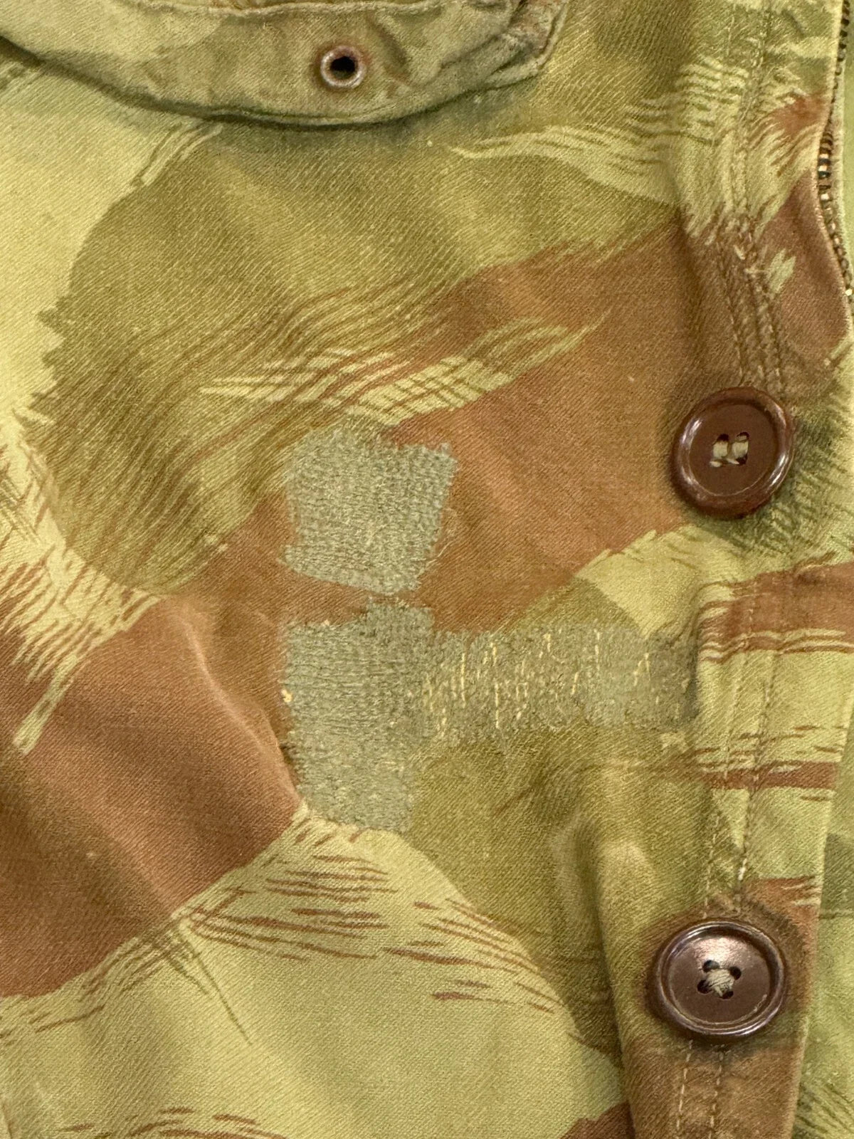 AUTHENTIQUE MILITARIA VESTE PARACHUTISTE TAP 47/53 INDOCHINE ALGERIE CAMOUFLAGE