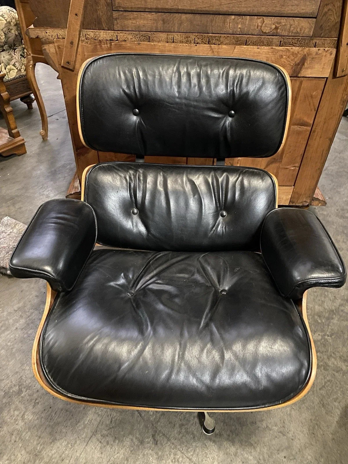 FAUTEUIL LOUNGE CHAIR & OTTOMAN DESIGN VINTAGE CHARLES & RAY EAMES HERMAN MILLER