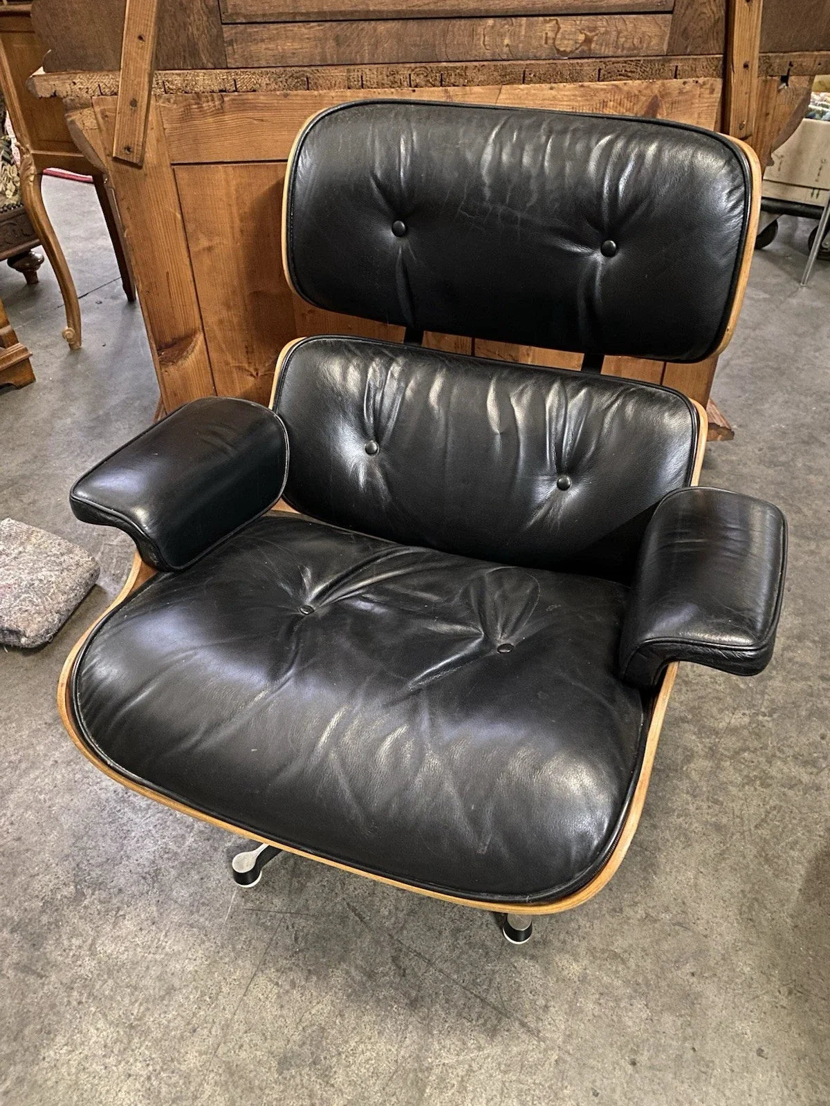 FAUTEUIL LOUNGE CHAIR & OTTOMAN DESIGN VINTAGE CHARLES & RAY EAMES HERMAN MILLER