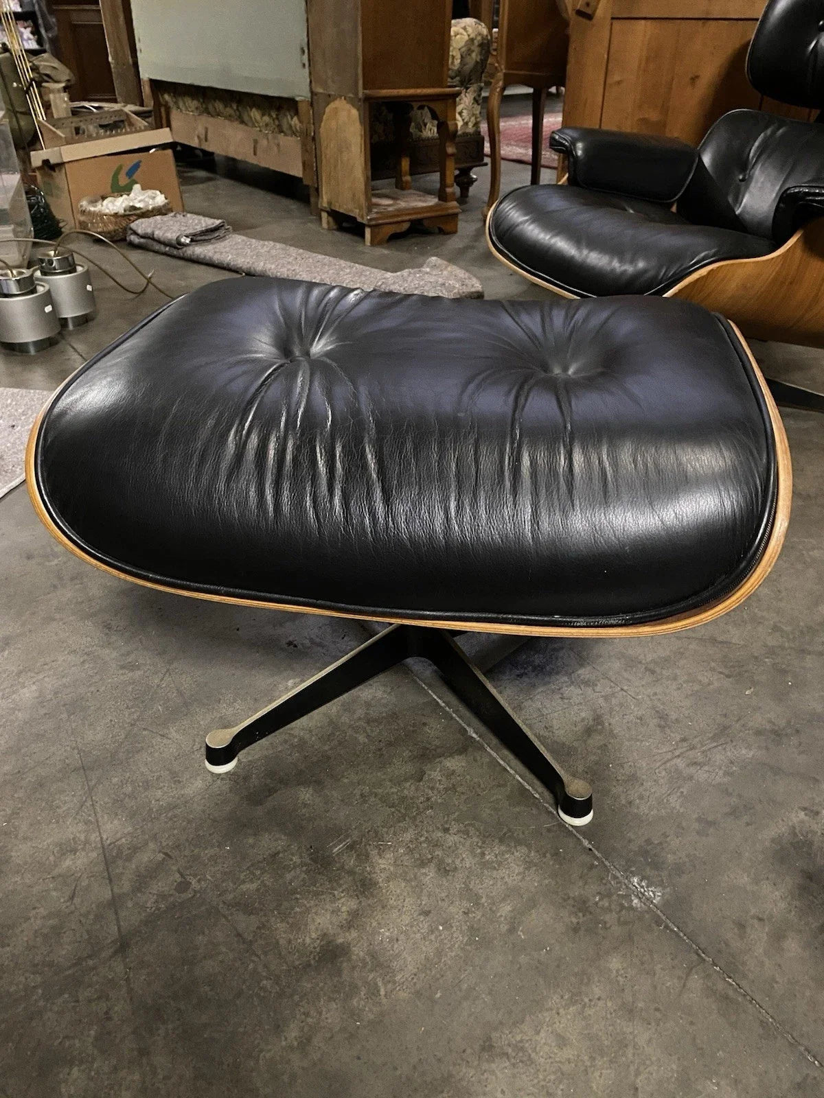 FAUTEUIL LOUNGE CHAIR & OTTOMAN DESIGN VINTAGE CHARLES & RAY EAMES HERMAN MILLER