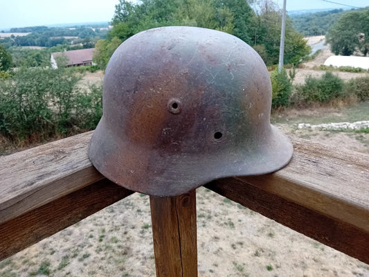 Authentique Casque allemand ww2 german helmet Stahlhelm