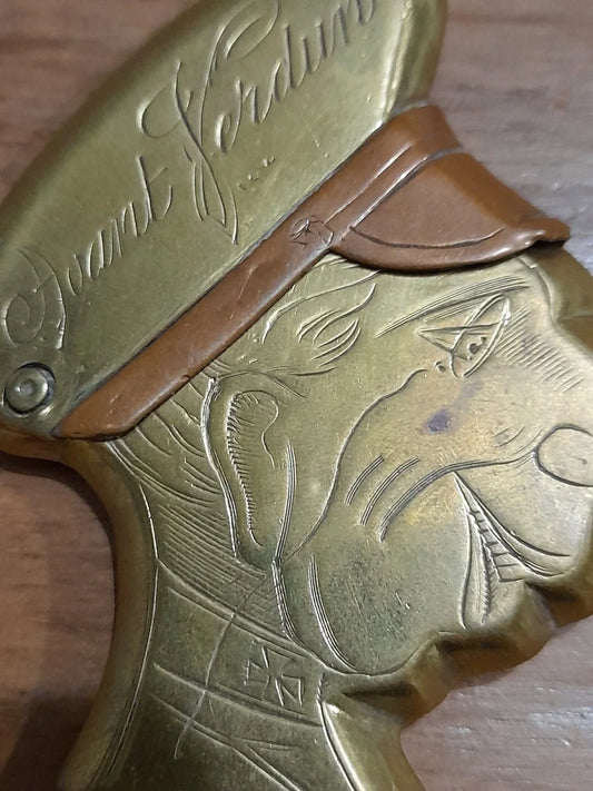 Briquet Caricature Du Kronprinz, Trench Art 14/18