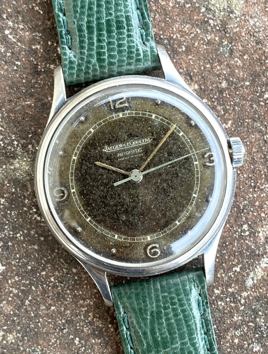 Jaeger-LeCoultre Bumper Automatic Cal.476 1940s Patina SS Vintage Watch