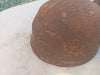 WW2 RORIGINAL CASQUE DE PARACHUTISTE ALLEMAND AYANT PRIS DEUX BALLES