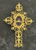 Ancien Reliquaire Ste Marguerite ALACOQUE En Forme De Croix