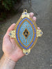 Rare Antique Enamel Gilt Bronze Reliquary, St. Joseph Relic 19th/reliquaire