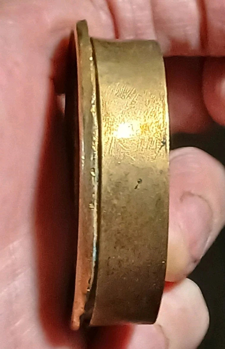 RELIQUAIRE ST MARTIN STE THÉRÈSE ST IGNACE ST MADELEINE 1890 BOÎTIER MÉTAL DORÉ.