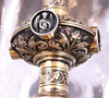 CHERTIER - SUPERBE GRAND CALICE AUX MEDAILLONS ARGENT MASSIF MINERVE VERMEIL XIX