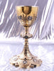 CHERTIER - SUPERBE GRAND CALICE AUX MEDAILLONS ARGENT MASSIF MINERVE VERMEIL XIX