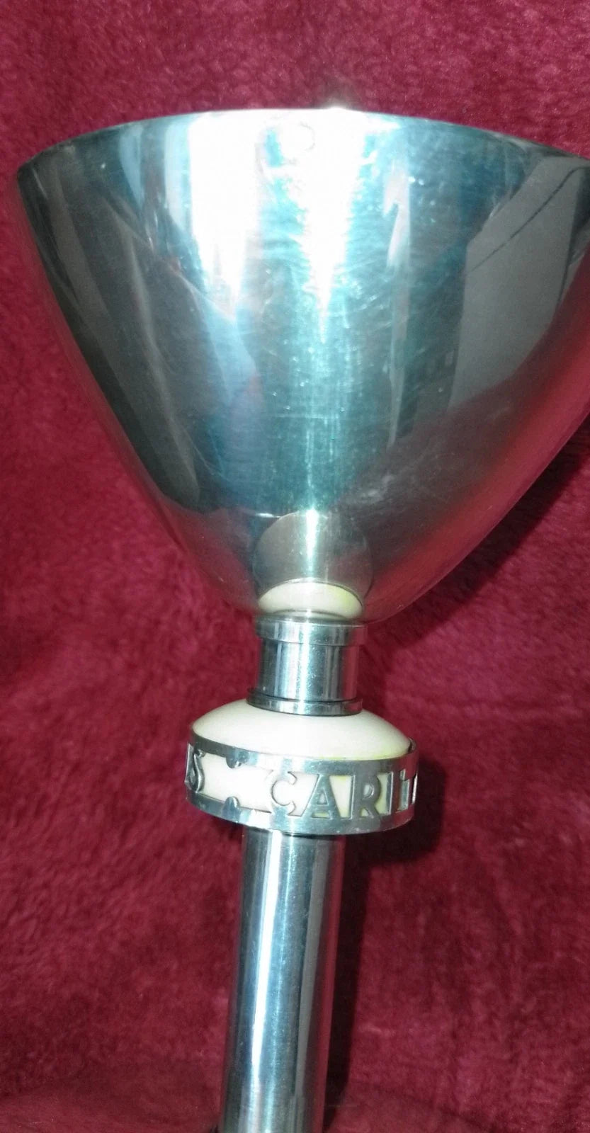 ANCIEN CALICE EN ARGENT +PATENE/ VERMEIL MINERVE/CHERET/H.16,5cm,DIAM.11 cm/XXè