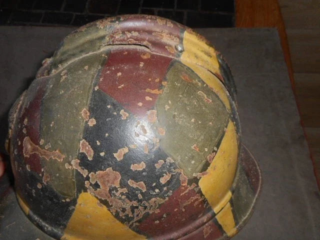 Authentique CASQUE ADRIAN MLE 1915 CAMOUFLE 4 TON MLE 1917