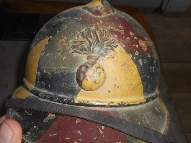 Authentique CASQUE ADRIAN MLE 1915 CAMOUFLE 4 TON MLE 1917