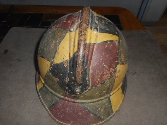 Authentique CASQUE ADRIAN MLE 1915 CAMOUFLE 4 TON MLE 1917